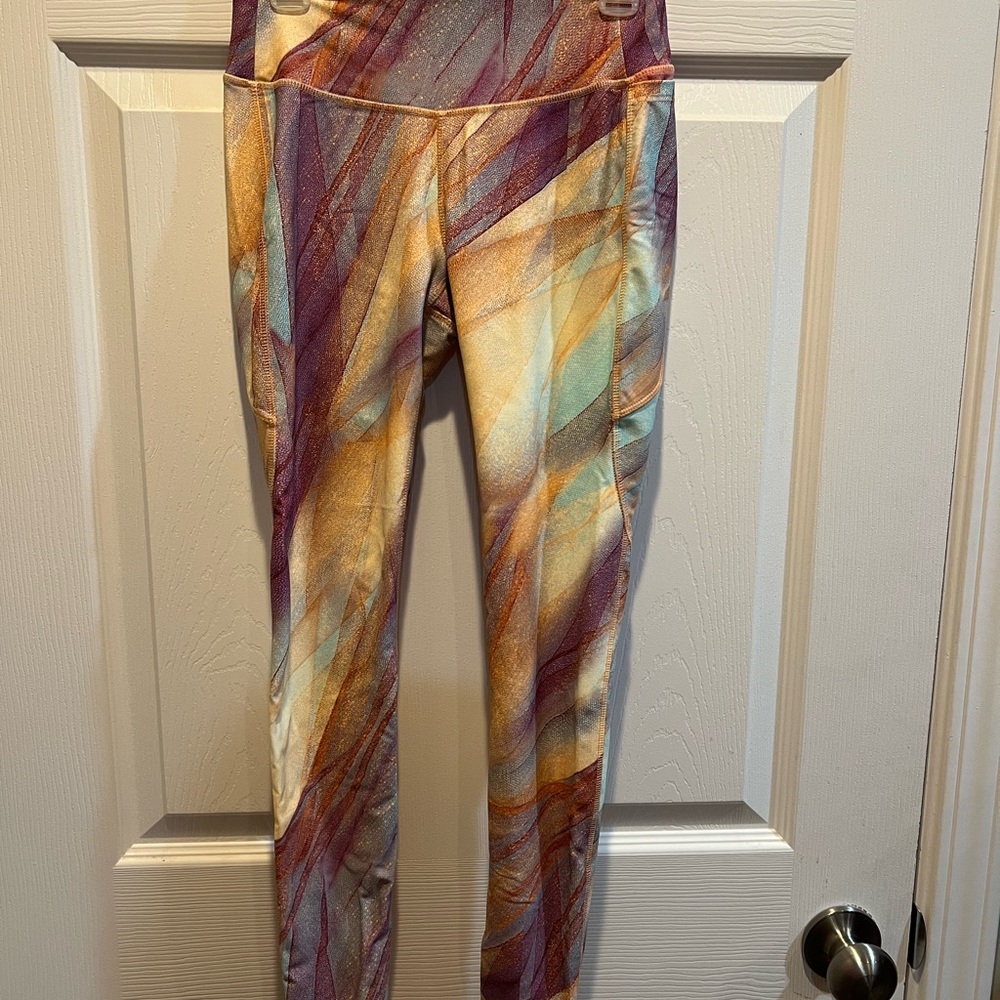 CALIA by Carrie Underwood Pink and Orange Leggings